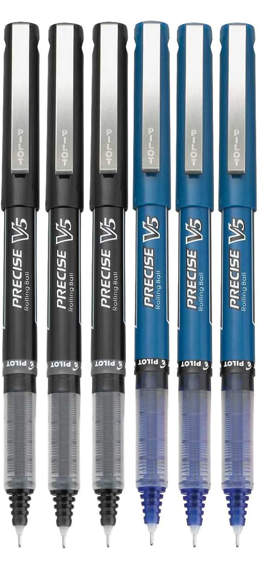 Advantage Gifts Precise V5 Stick Rolling Ball Pens, Extra Fine Point (.5mm), Assorted Colors