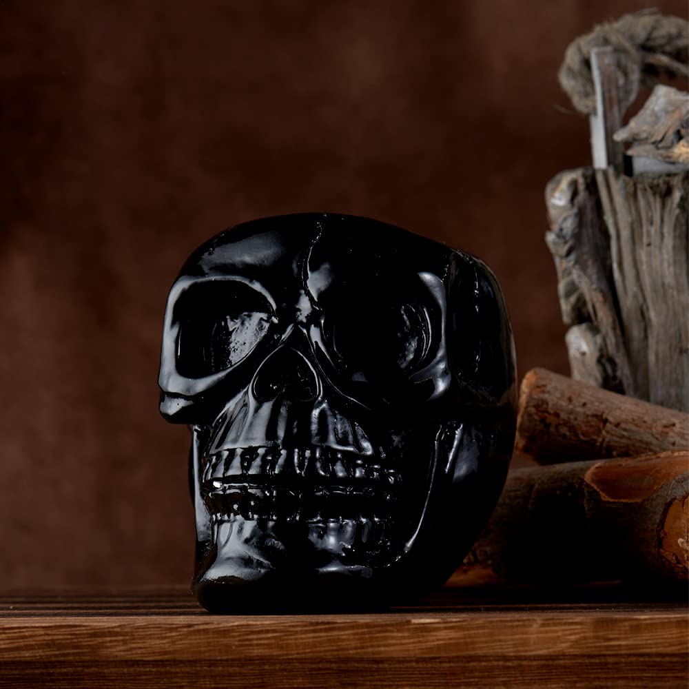 Arola Black Skull Pen & Pencil Holder Skeleton Key Holder Makeup Brush Holder flower pot Home