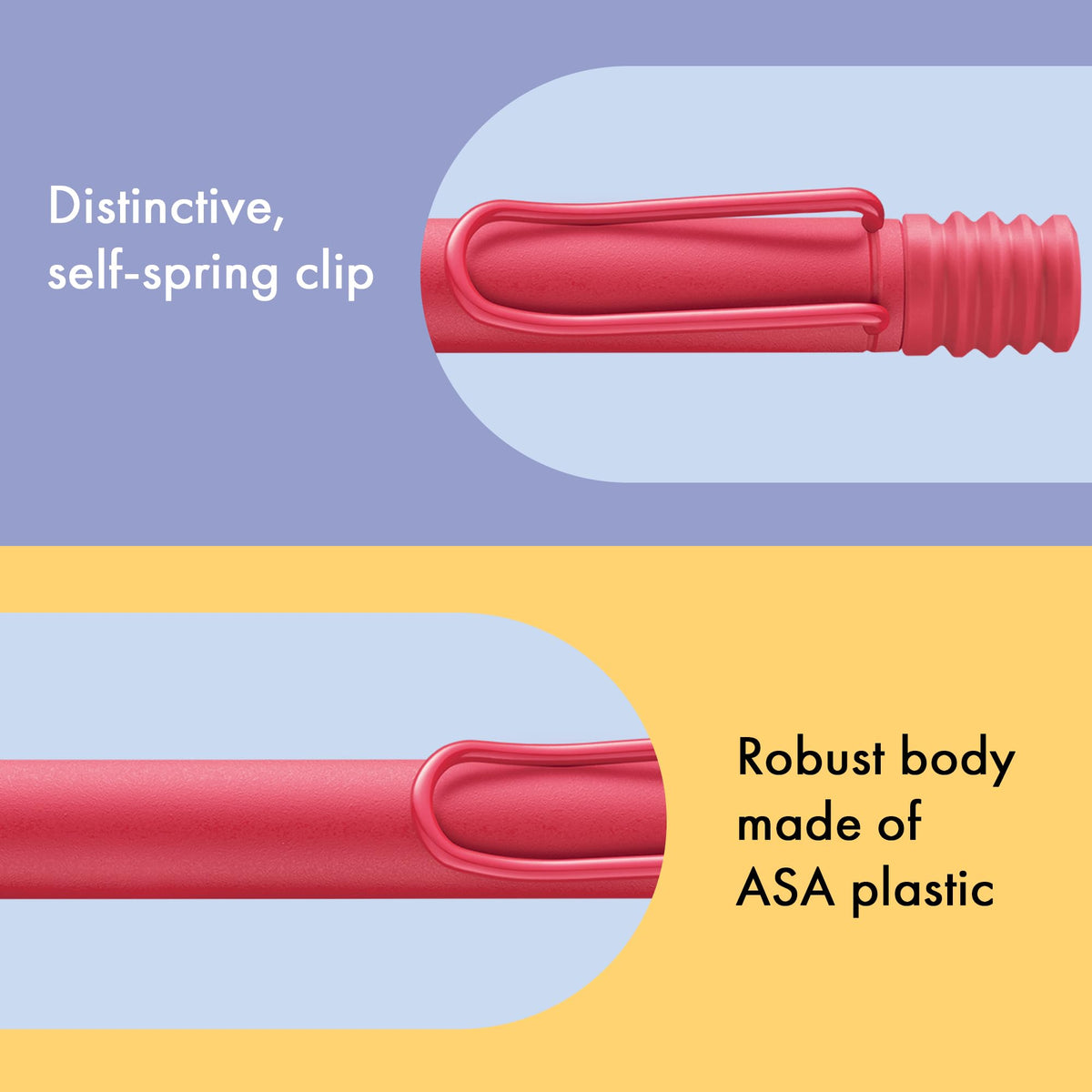 Lamy safari sunset - Ballpoint Pen with ergonomic grip & line width M - for pleasant long writing