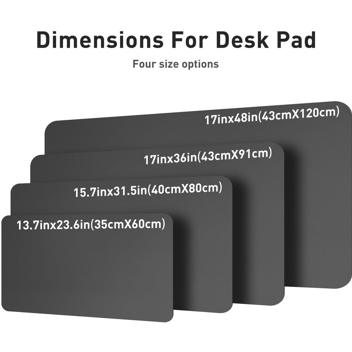 Aothia Leather Desk Pad Protector, Mouse Pad, Office Desk Mat, Non-Slip PU Leather Desk Blotter