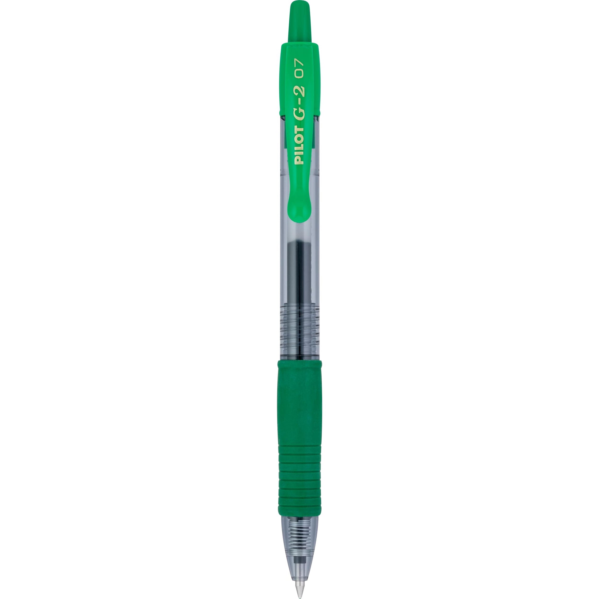 PILOT G2 Premium Gel Roller Pens, Green Ink Pens Fine Point, Pack of 12