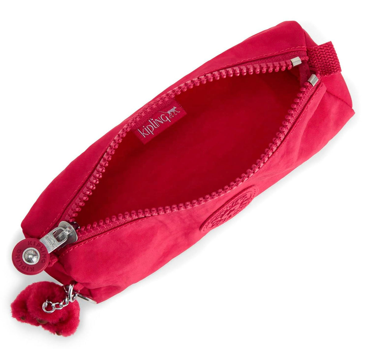 Kipling Freedom Medium pencase, Pouches, Cases, True Pink, One Size, FREEDOM