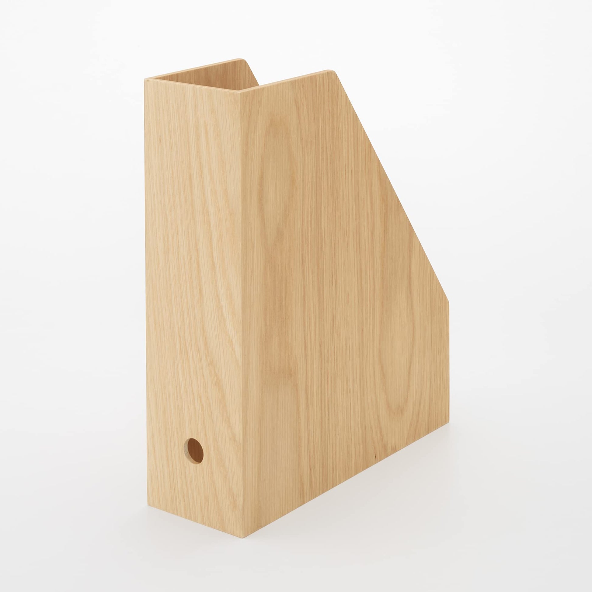 MUJI 44310205 Wooden Stand File Box, For A4, Approx. Width 3.6 x Depth 10.8 x Height 12.6 inches