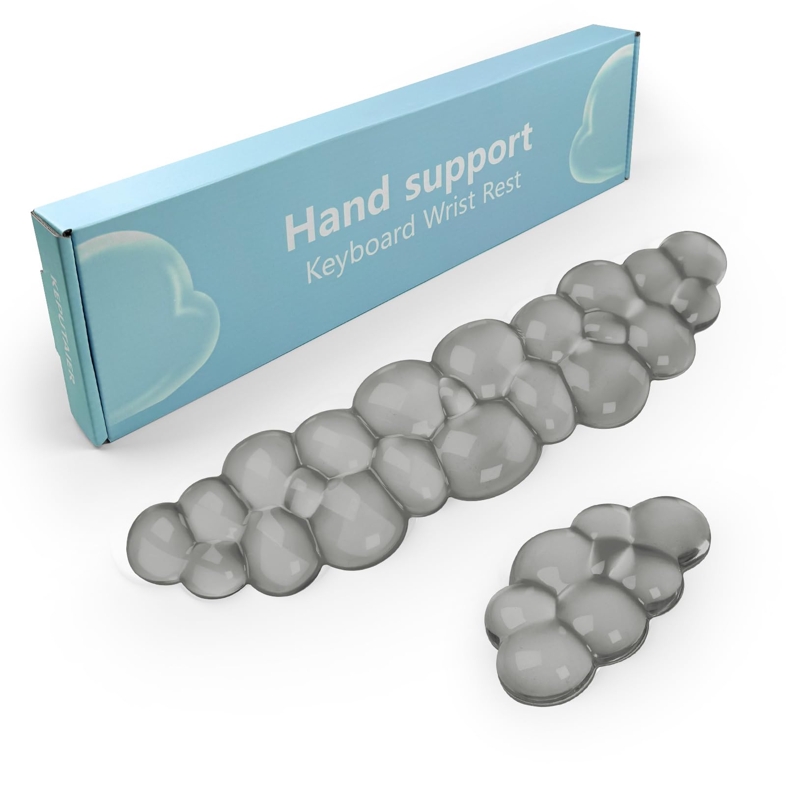 Gel Cloud Keyboard and Mouse Wrist Rest, Cute Wrist Support and Arm Support Keyboard Rest for