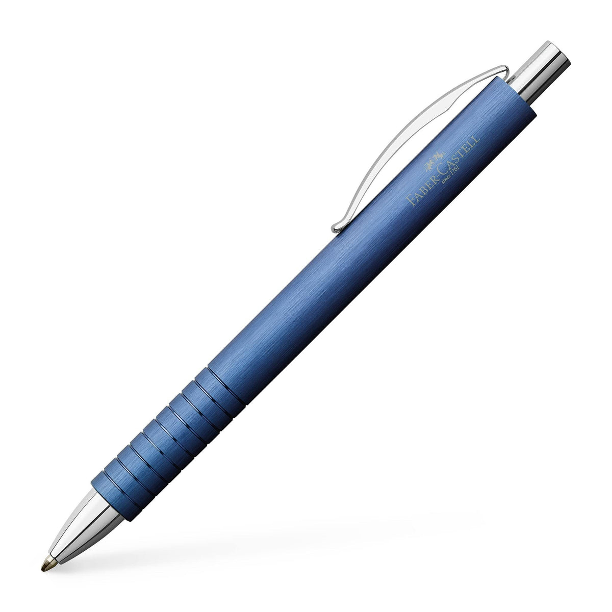 Faber-Castell Essentio Aluminum Blue Ballpoint Pen - Fine Writing Instruments (Blue Ball Point Pen)