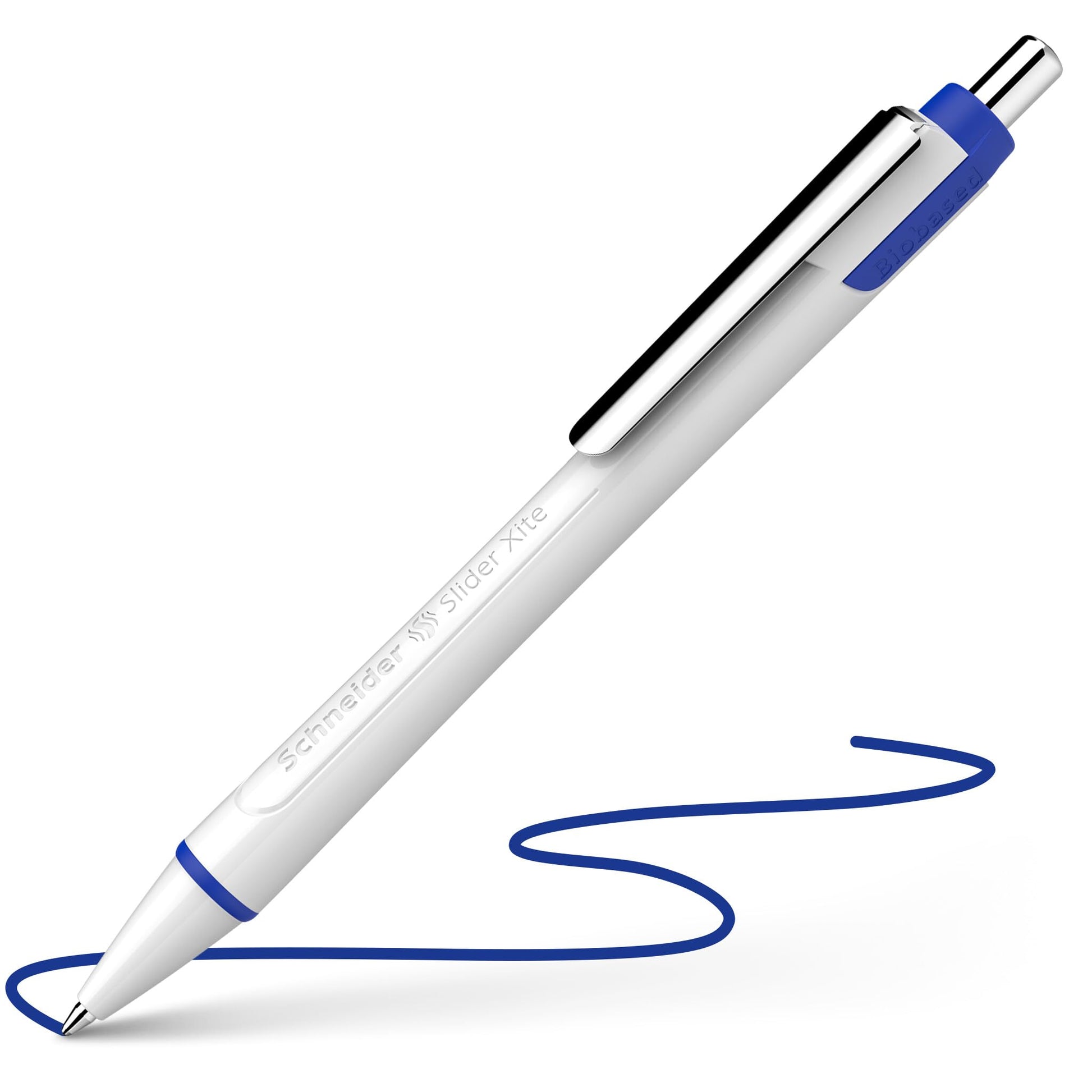 Schneider Slider Xite XB (Extra Broad) Ballpoint Pen, Refillable + Retractable, 1.4 mm, White