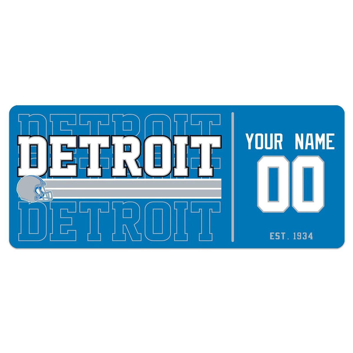 ANTKING Detroit Mouse Pad Custom Name and Number Desk Pad for Men Women Youth Gifts