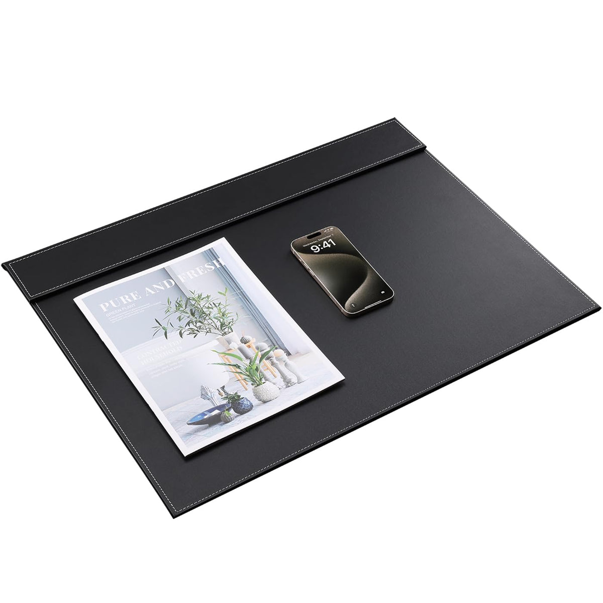 KINGFOM Ultra-Smooth PU Leather Desk Pad & Mat Office Desk Drawing & Writing Board A3/ A4 File