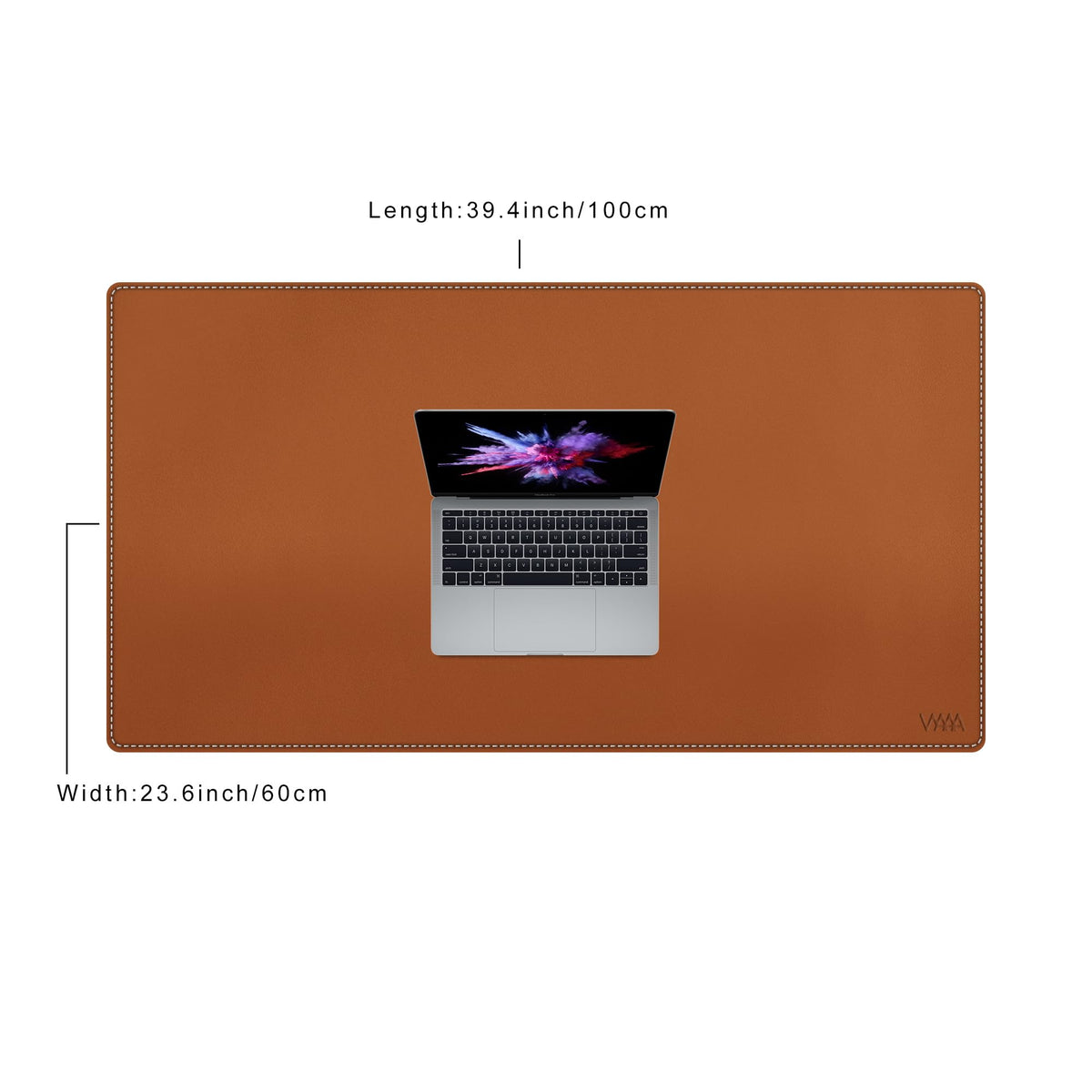 Vyaaa Leather Desk Pad, 40“ x 24” XXL Large Desk Mat, Large Mouse Pad on Top of Desks for Computer