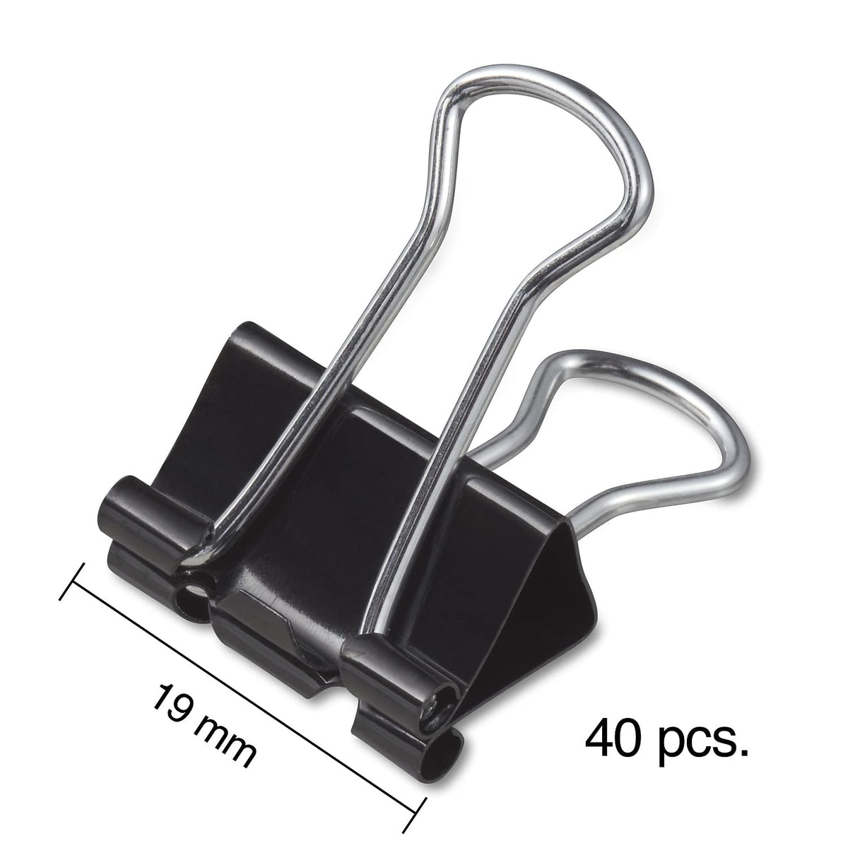 Staples Binder Clips, Small 0.75 in Width, Black, 120-Pack
