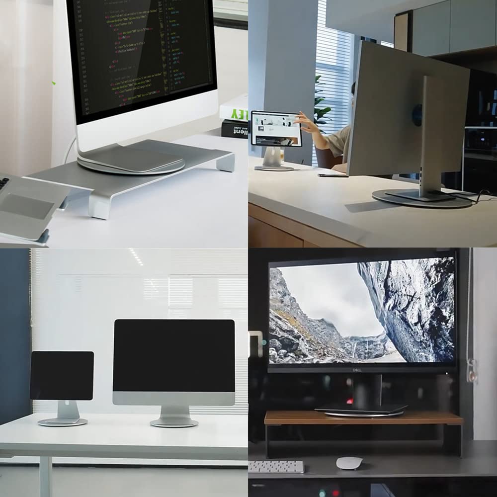Aluminum 360° Rotation Monitor Swivel Base for Computer Screen Monitor