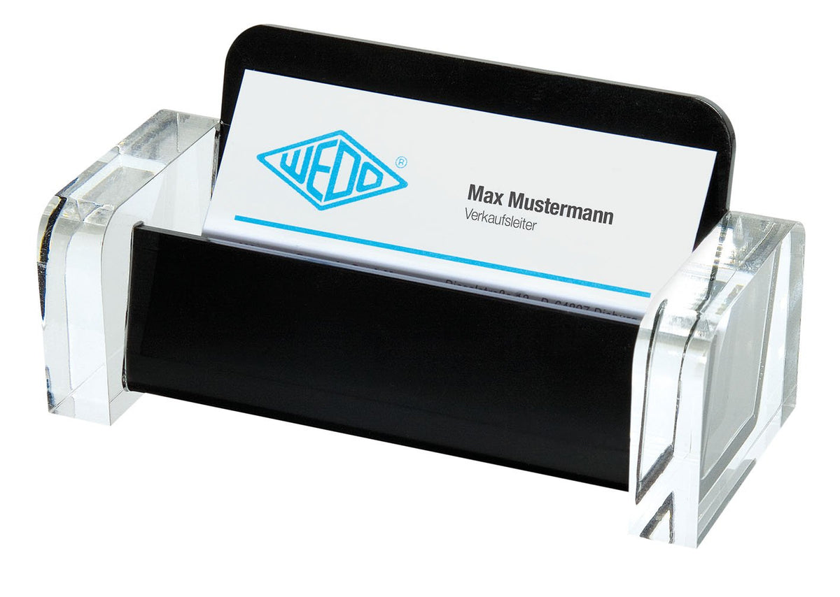 Wedo 60 4401 Acrylic Exklusiv Business Card Holder - Transparent
