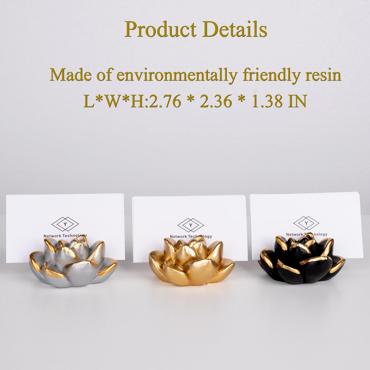 Succulent Business Card Holder for Desk Vertical Display Stand Trade Show