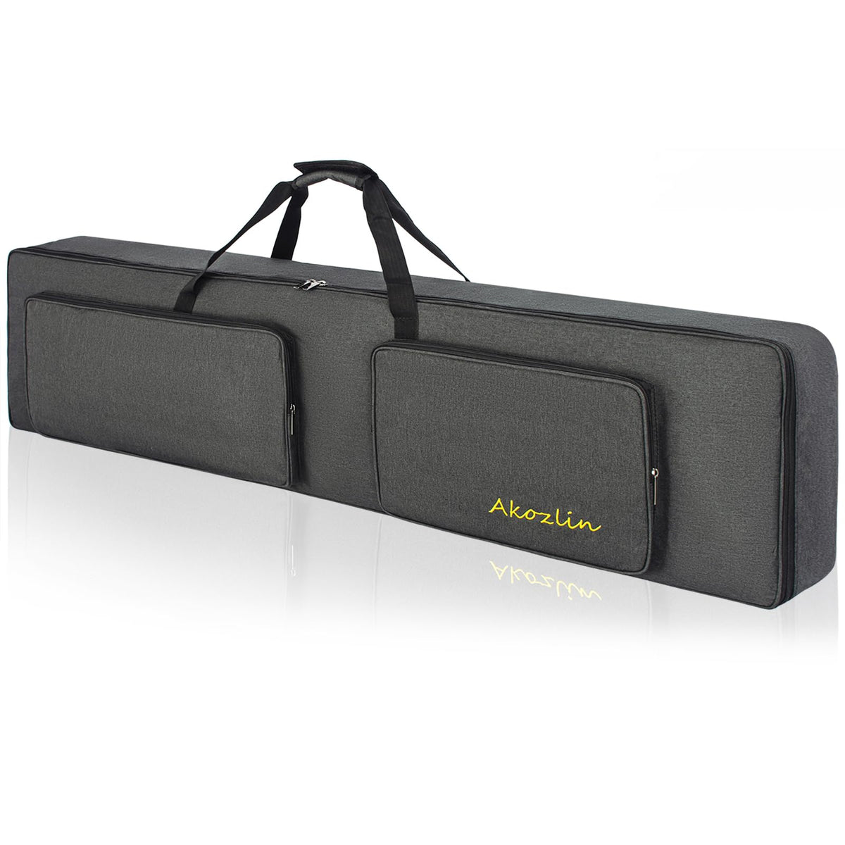 AKOZLIN Slim 88-Key Keyboard Gig Bag 54.3"×13.3"×6.3" Padded Soft