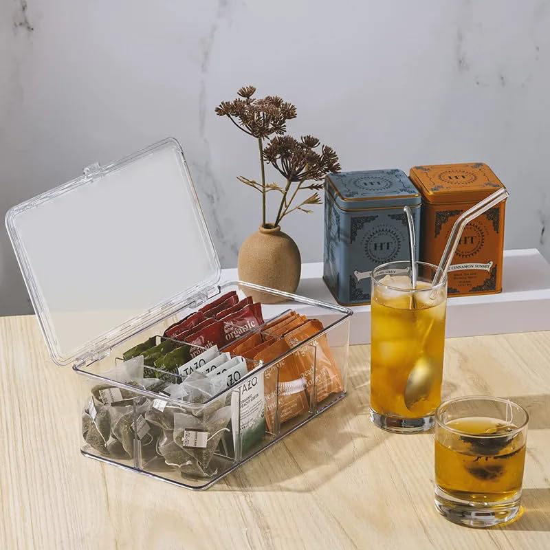 Vtopmart Clear Organizers,Stackable Storage Containers for Office Supplies,Desk Organization and