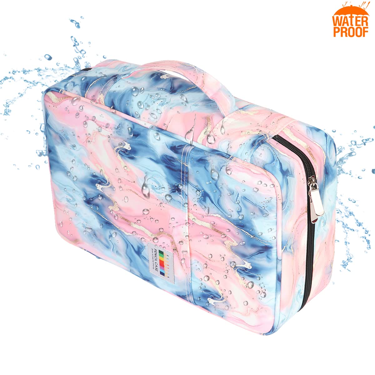JAKAGO 304 Slots Colored Pencil Case Large Capacity Storage Bag for Artist Painter Multi-Functional