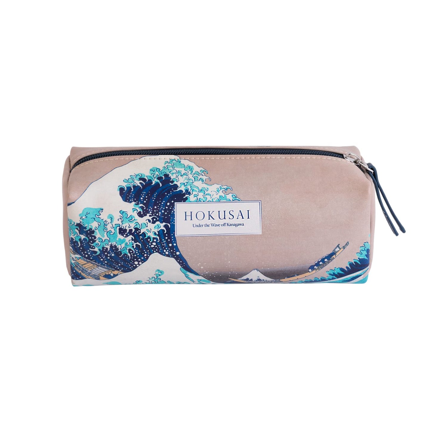Kokonote Case, Hokusai, 8 x 3 x 3 inches - 21 x 7.5 x 7.5 cm, Zipper case