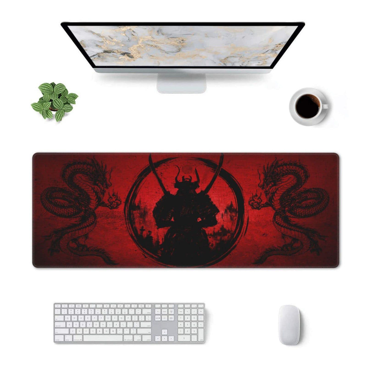 Mouse pad XL Extended Non Slip Rubber Base Stitched Edge 31.5 X 11.8 Inch