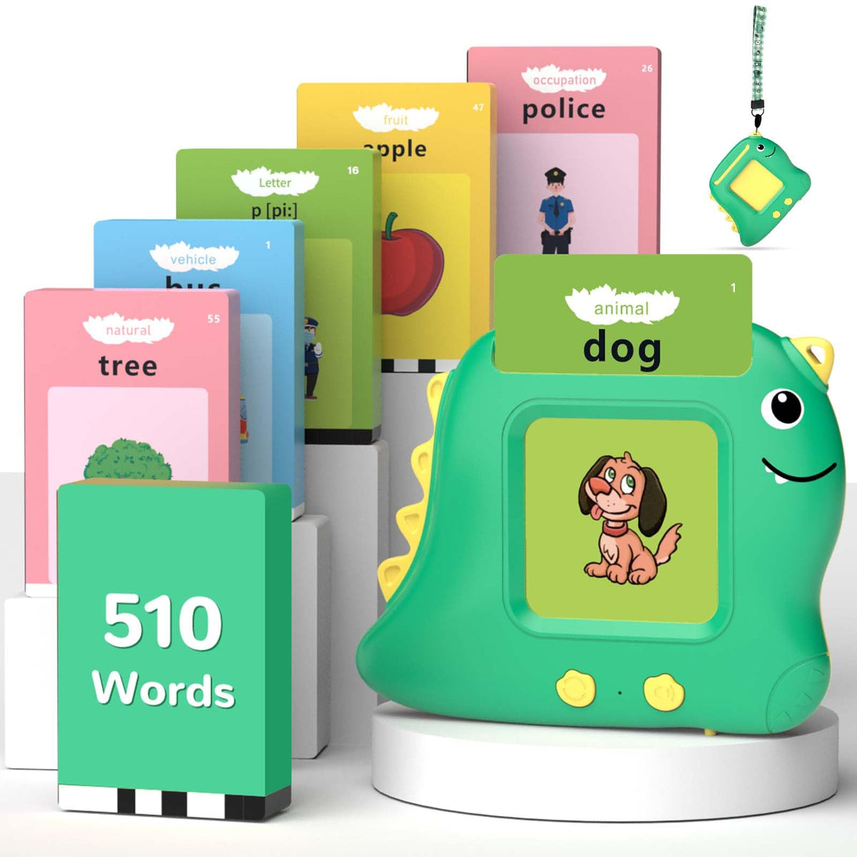 Alotwan Talking Flash Cards with 510 Sight Words, Toddler Toys for 1-4