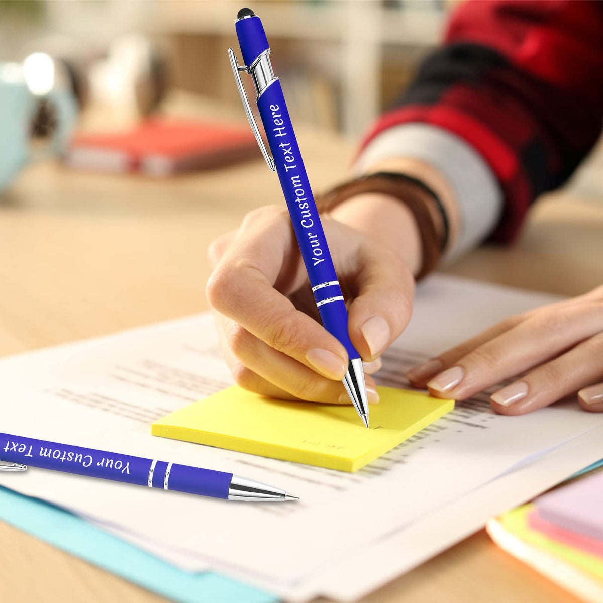 Xiuyours Personalized Custom Pens Bulk Free Engraving with Name Message Customized Ballpoint Pens