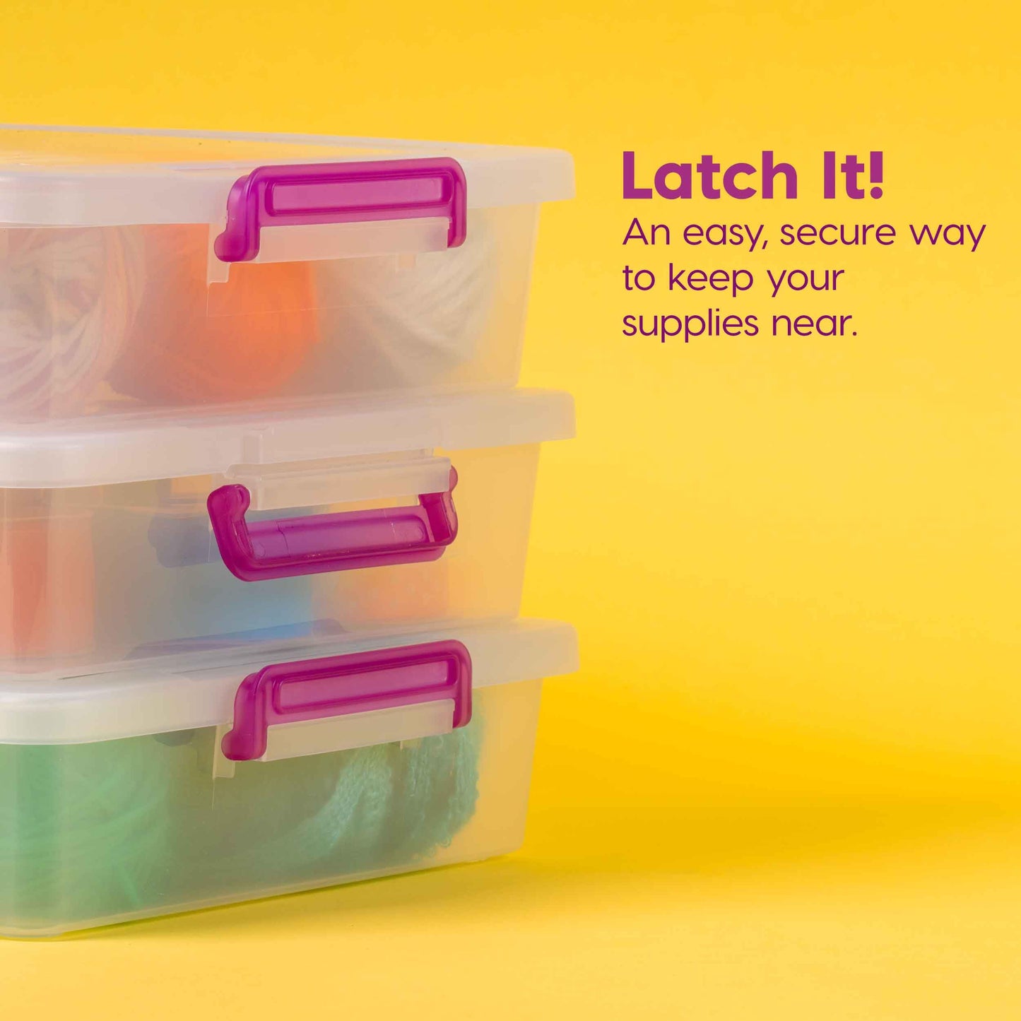 IRIS USA Storage Bins with Lids |Made in USA| 6 Qt - (6-Pack) - Clear