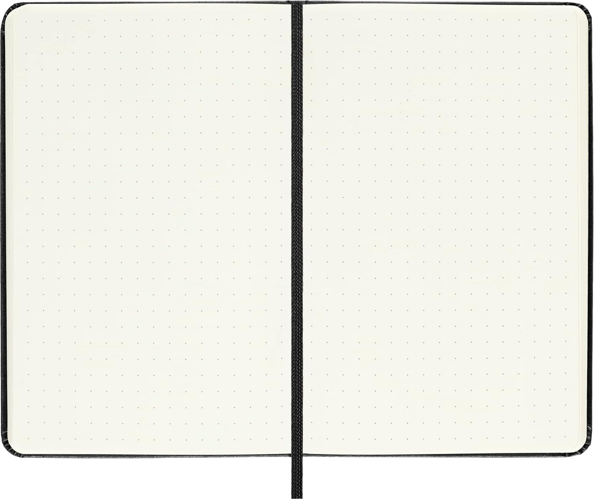 Moleskine Classic Collection Hard Cover Notebook, 1-Subject, Dotted Rule, Black Cover, 5.5 x 3.5