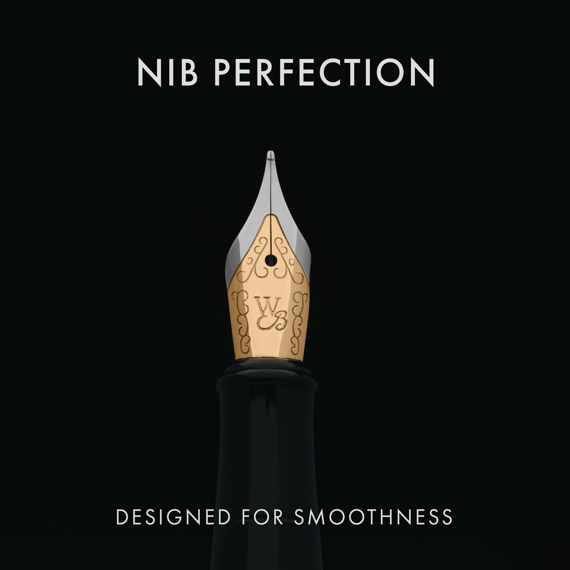 Wordsworth & Black Luxury Fountain Pen Set for Writing, Medium Nib, Black