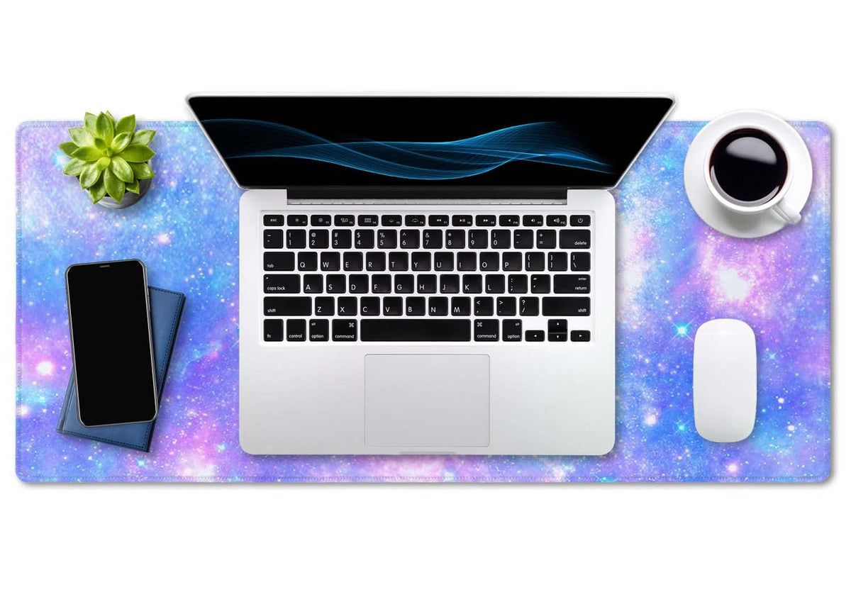 SSOIU Desk Mat,Large Mouse Pad 35.5" x 15.7" XXL Extended Gaming Mouse Pad Mat with Non-Slip Base