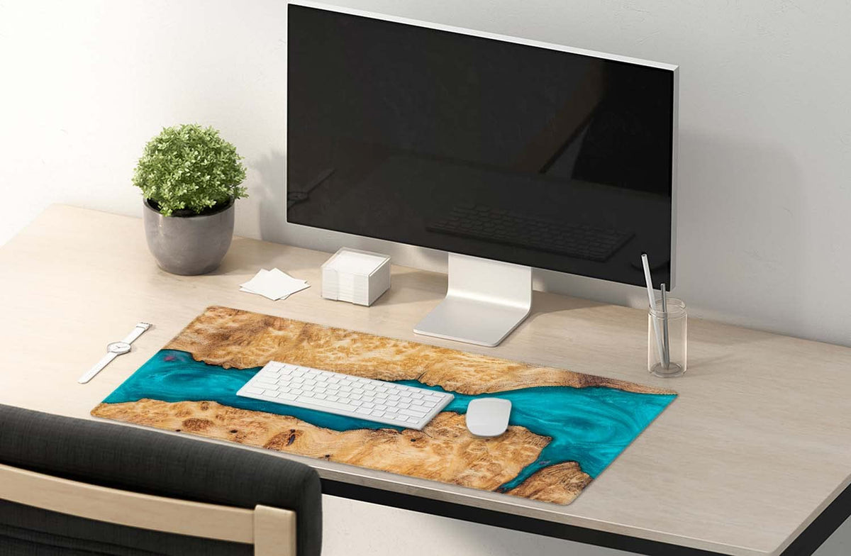 SSOIU Large Mouse Pad, Full Desk XXL Extended Gaming Mouse Pad 35.5" X 15.7", Waterproof Desk Mat