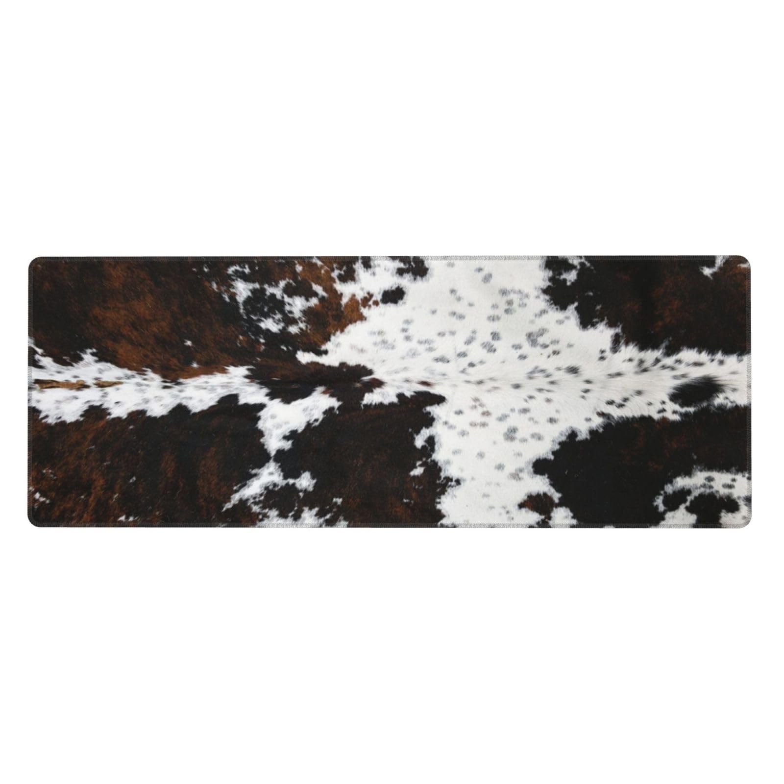 PPZCXWP Cowhide Mouse Pad Extended Large 31.5x11.8 Faux Fur Desk Mat