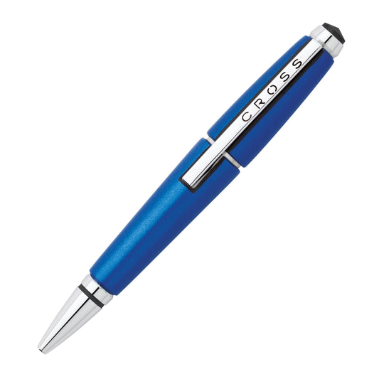 Cross Edge Nitro Blue Gel Rollerball Pen, Medium Point, Black Ink