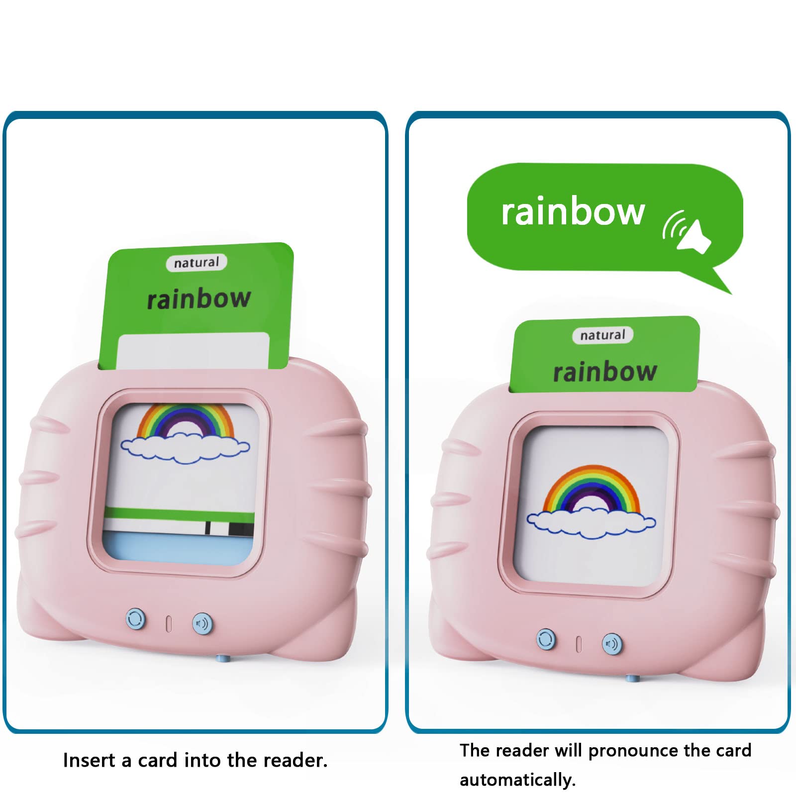 Lapare Audible Learning Toy with Music for Toddler Age 1 2 3 4 5, 520 Sight Words Talking Flash