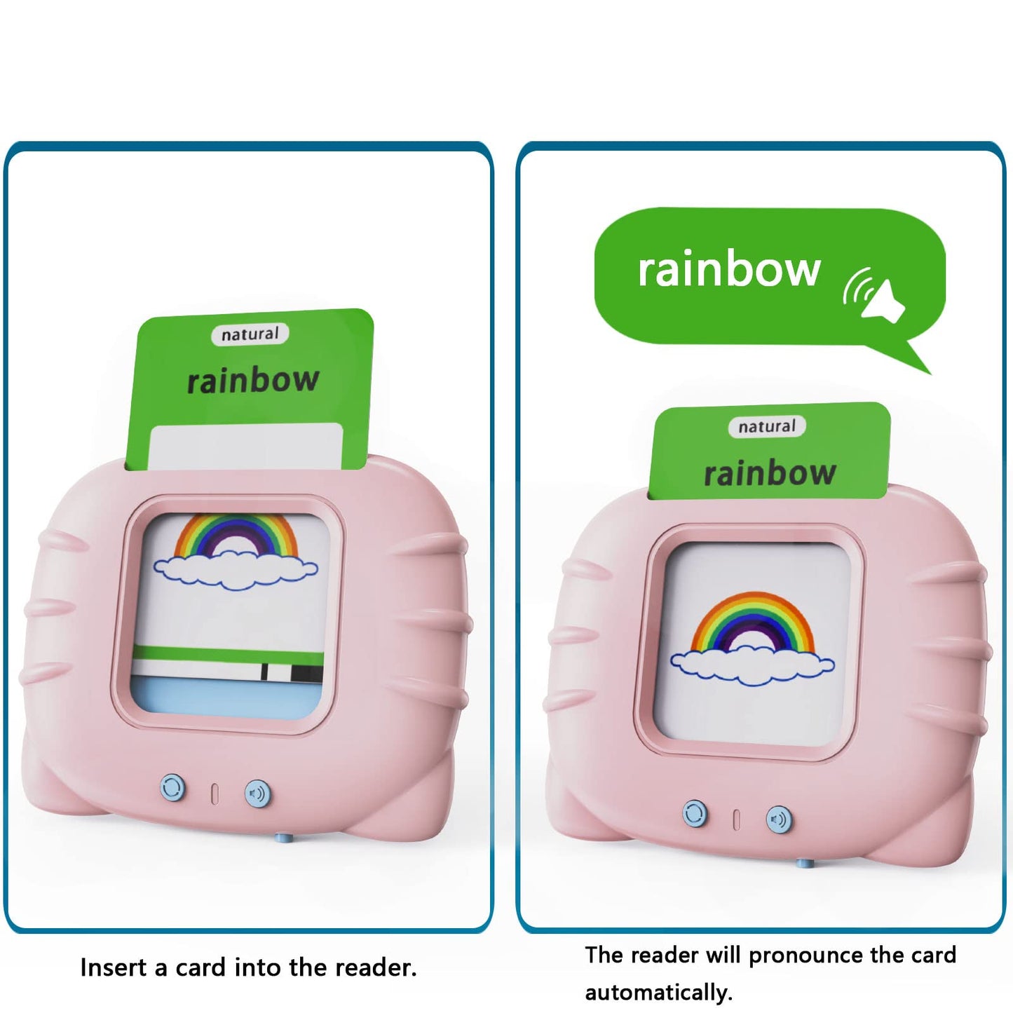 Lapare Audible Educational Toy with Music for Toddlers Age 1 2 3 4 5, 252 Sight Words Flash Cards