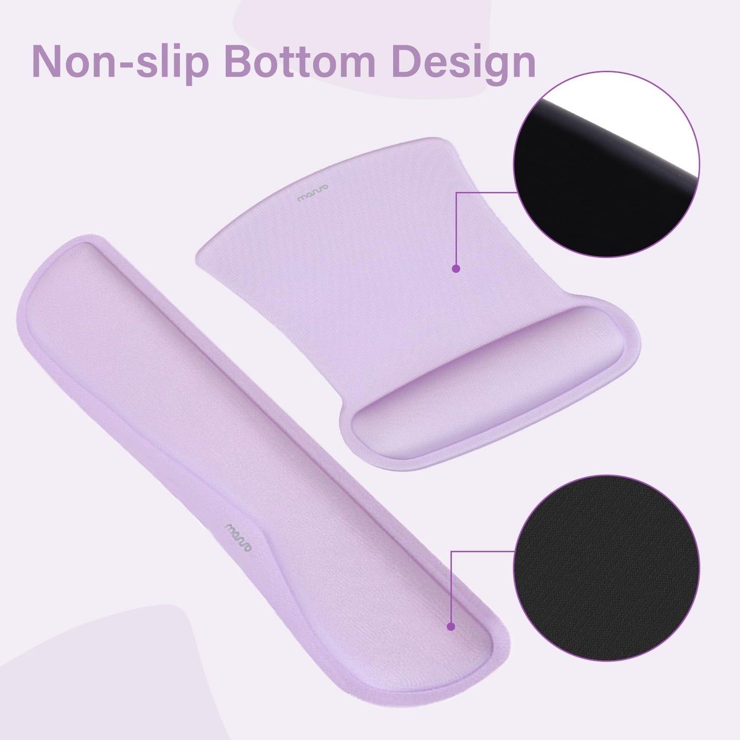 MOSISO Keyboard Mouse Pad Set, Large Gaming Mousepad&Keyboard Wrist Rest