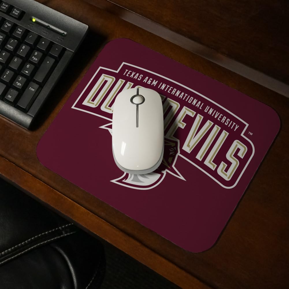 Texas A&M International University Primary Logo Low Profile Thin Mouse Pad