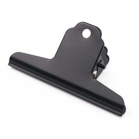 Coideal Metal Bulldog Clips Black, 10 Pcs 4 Inch Large Binder Paper Clips for Office Files, Food