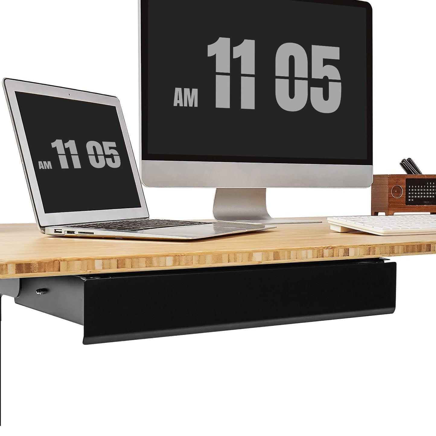 FLEXISPOT Under Desk Drawer, Steel Drawer for Desk Slide-out, Under table Mounted Drawer, Standing