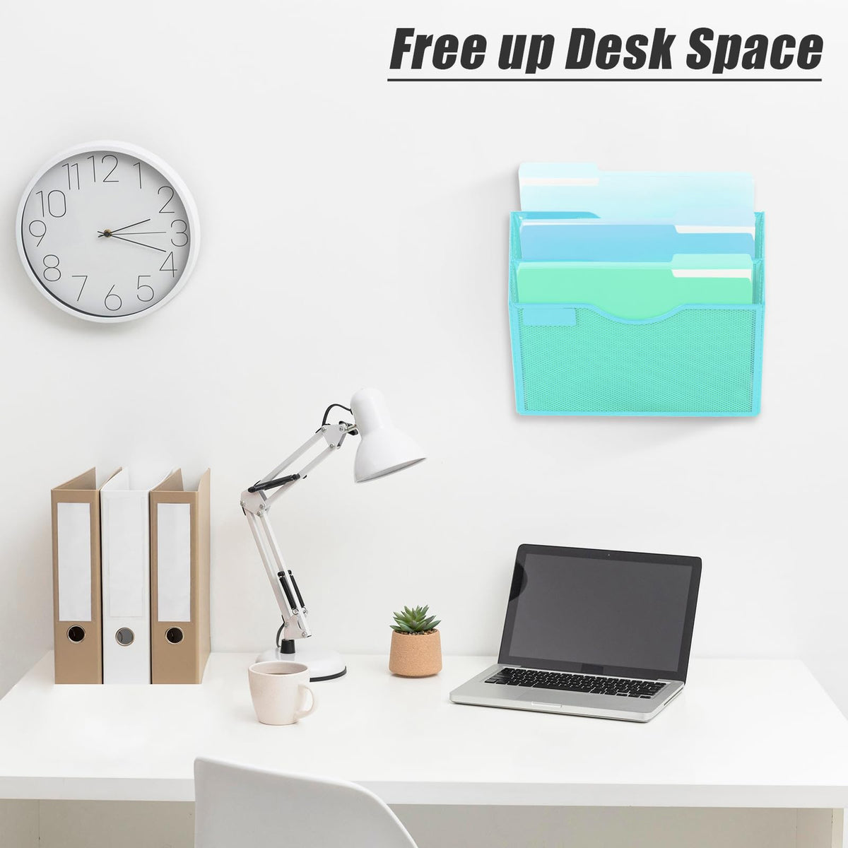 EASEPRES 3 Pocket Mesh Hanging Wall File Organizer, Wall Mounted Mail Paper Document Folder Holder
