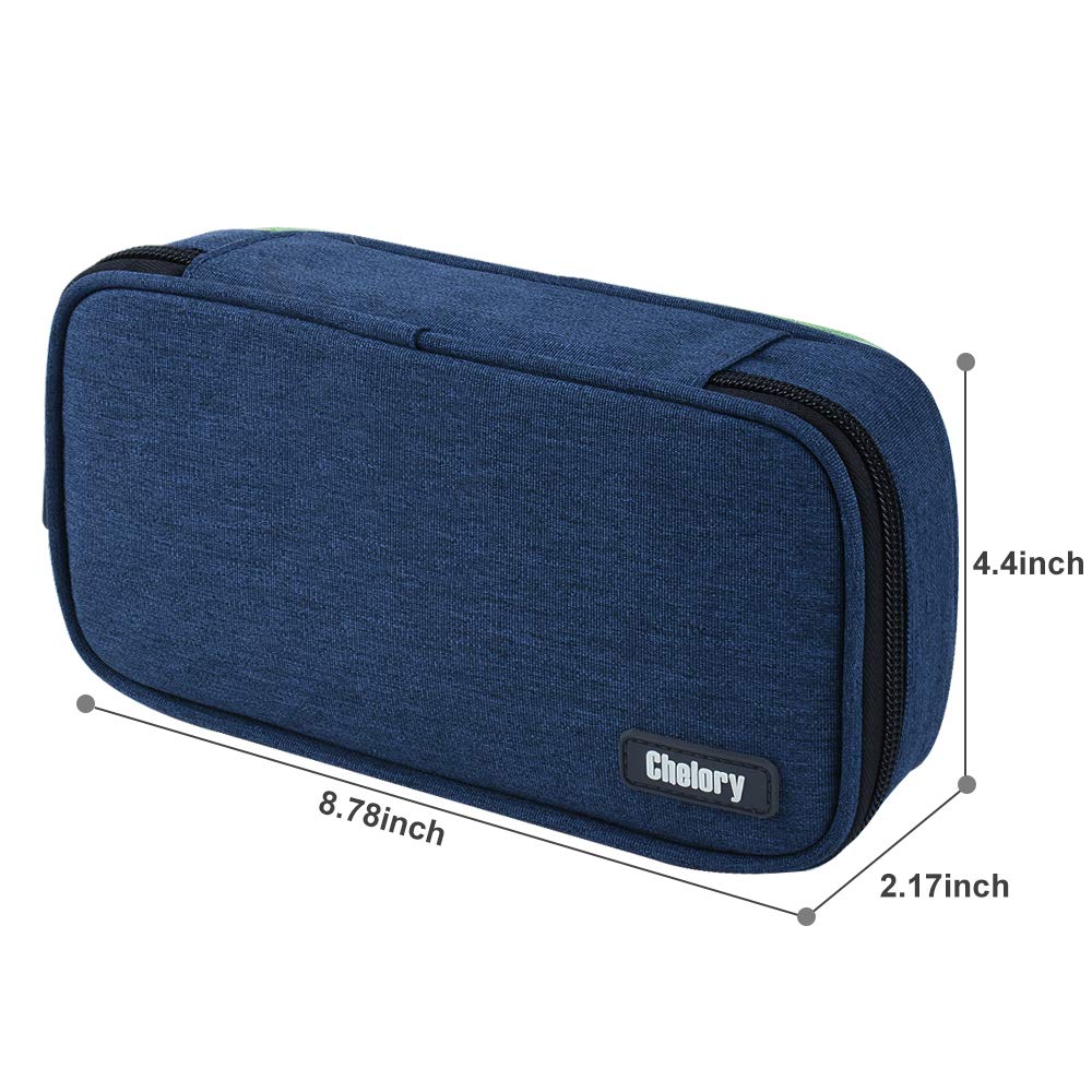 Chelory Big Capacity Pencil Case Large Pencil Bag Pouch Portable Pen Pencil Marker Cases Holder