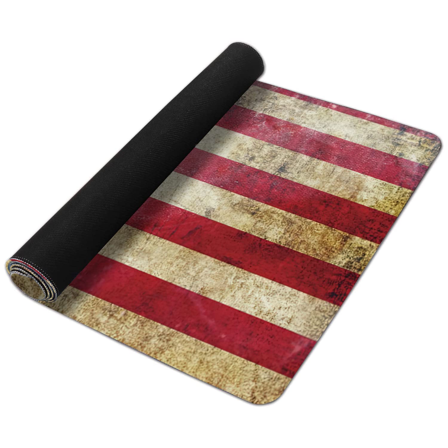 Retro Flag of United States Large Mouse Pad Extended Gaming Mouse Pad Waterproof Desk Mat with
