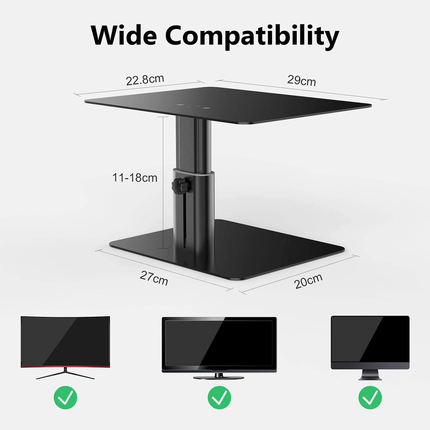 Nillkin Monitor Stand for Desk, Adjustable Height Computer Monitor Stand