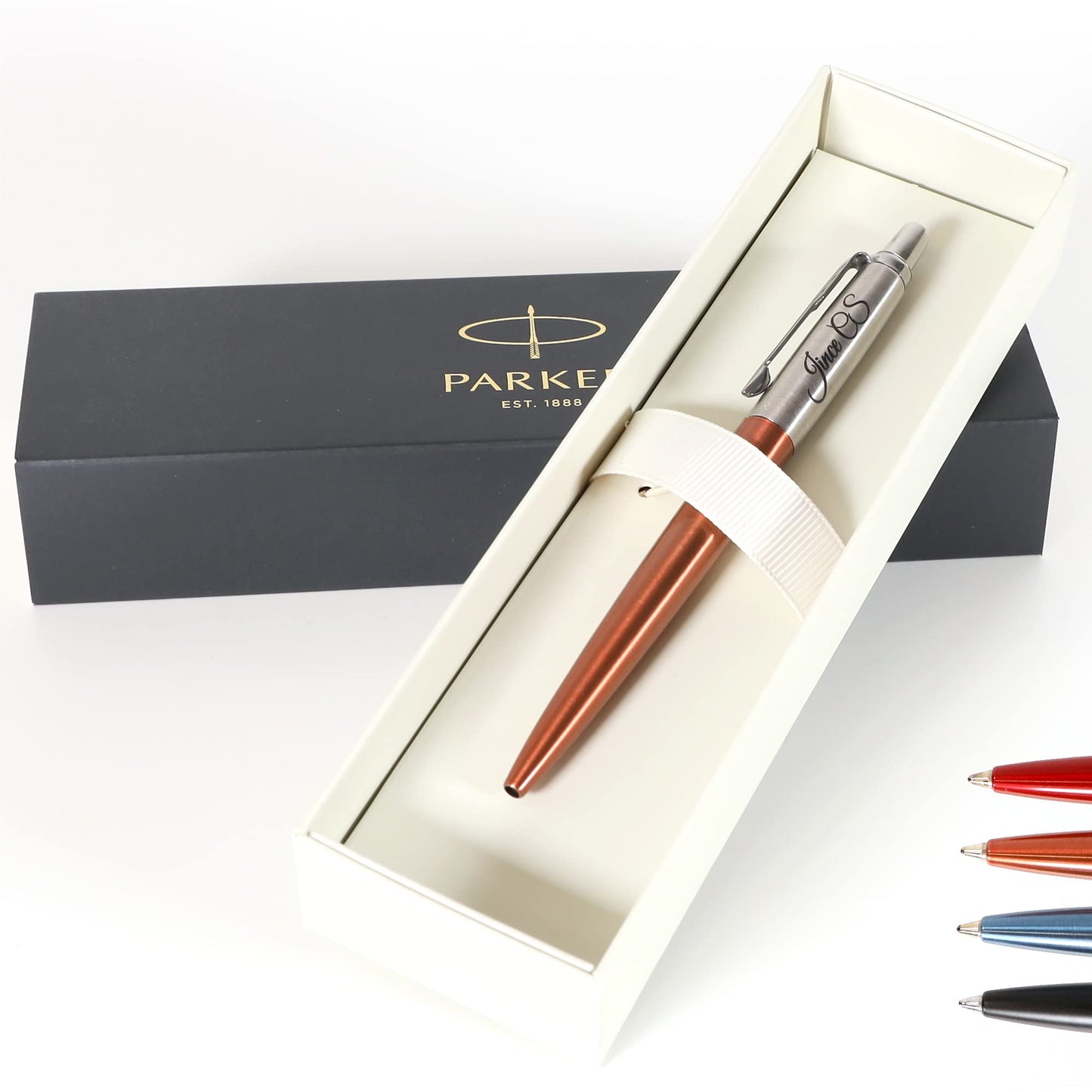 Personalised Custom Parker Jotter Bond Street Pen + Gift Box | Design A Truly Unique Present |