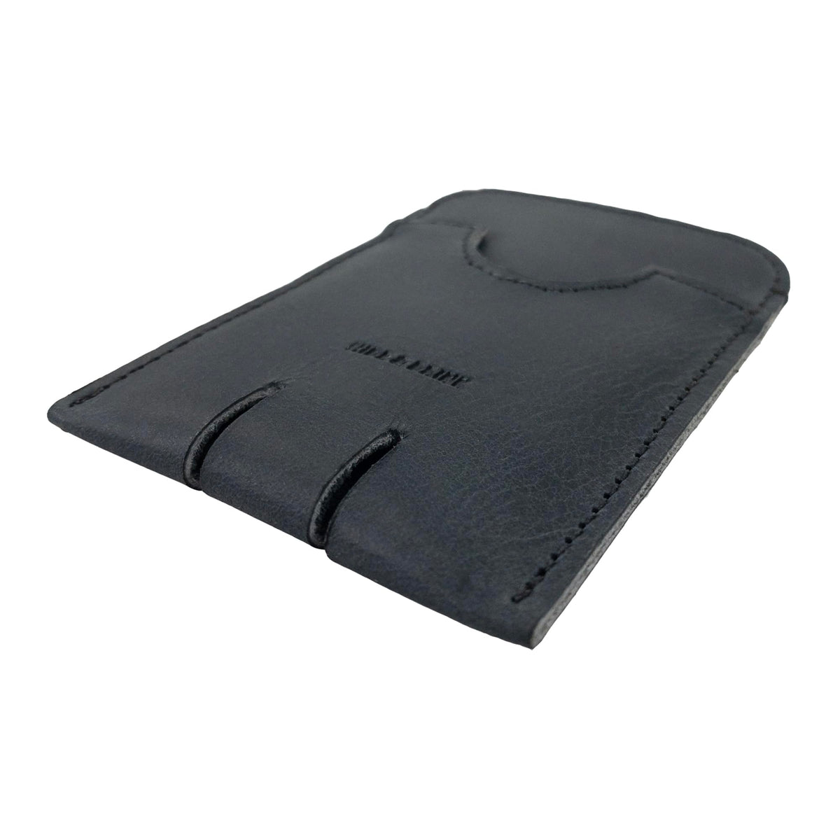 Hide & Drink, Business Push Card Holder, Minimalist Cash Organizer Handmade from Full Grain Leather