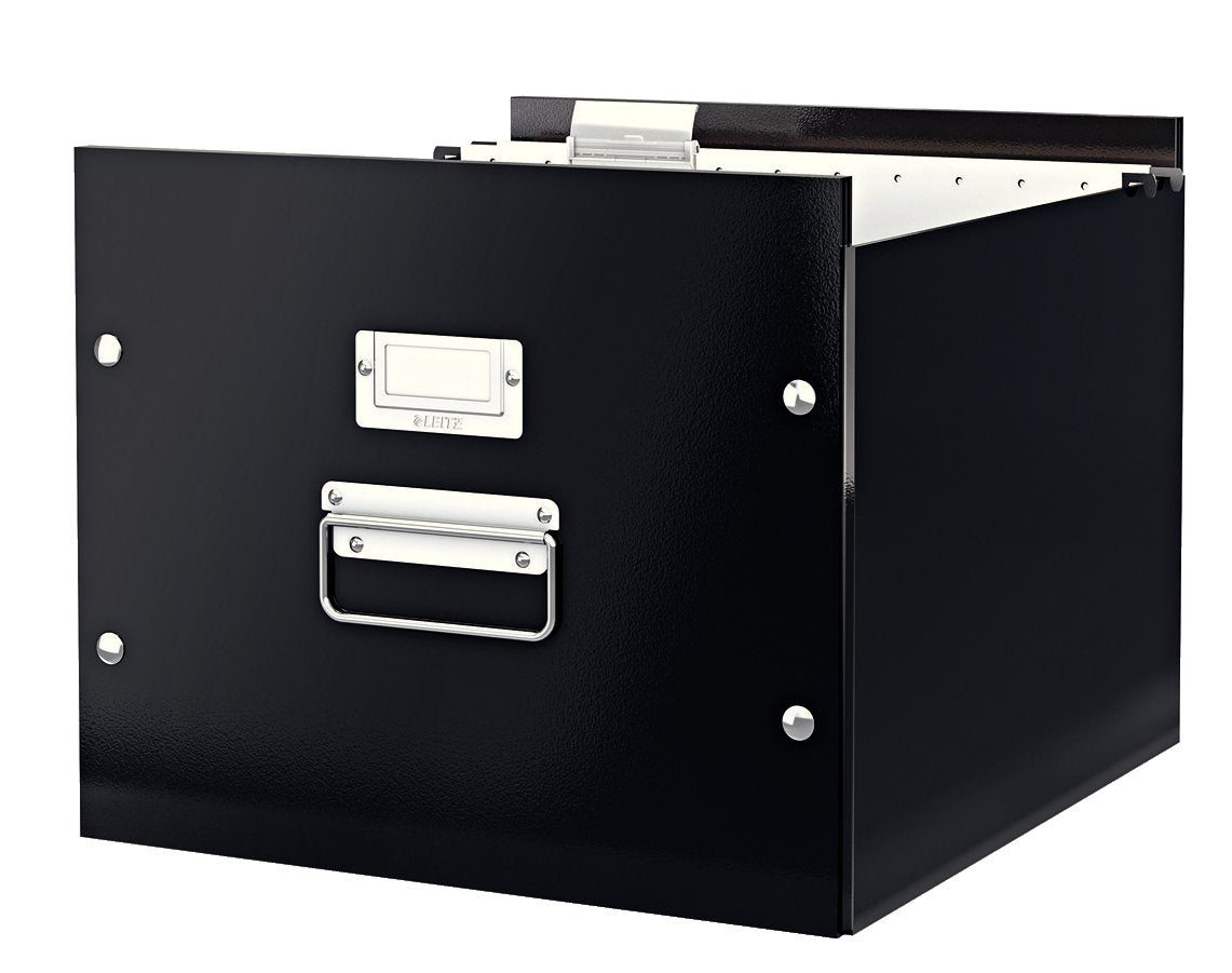 Leitz Suspension File Box, A4, Click and Store Range 60460095 - Black