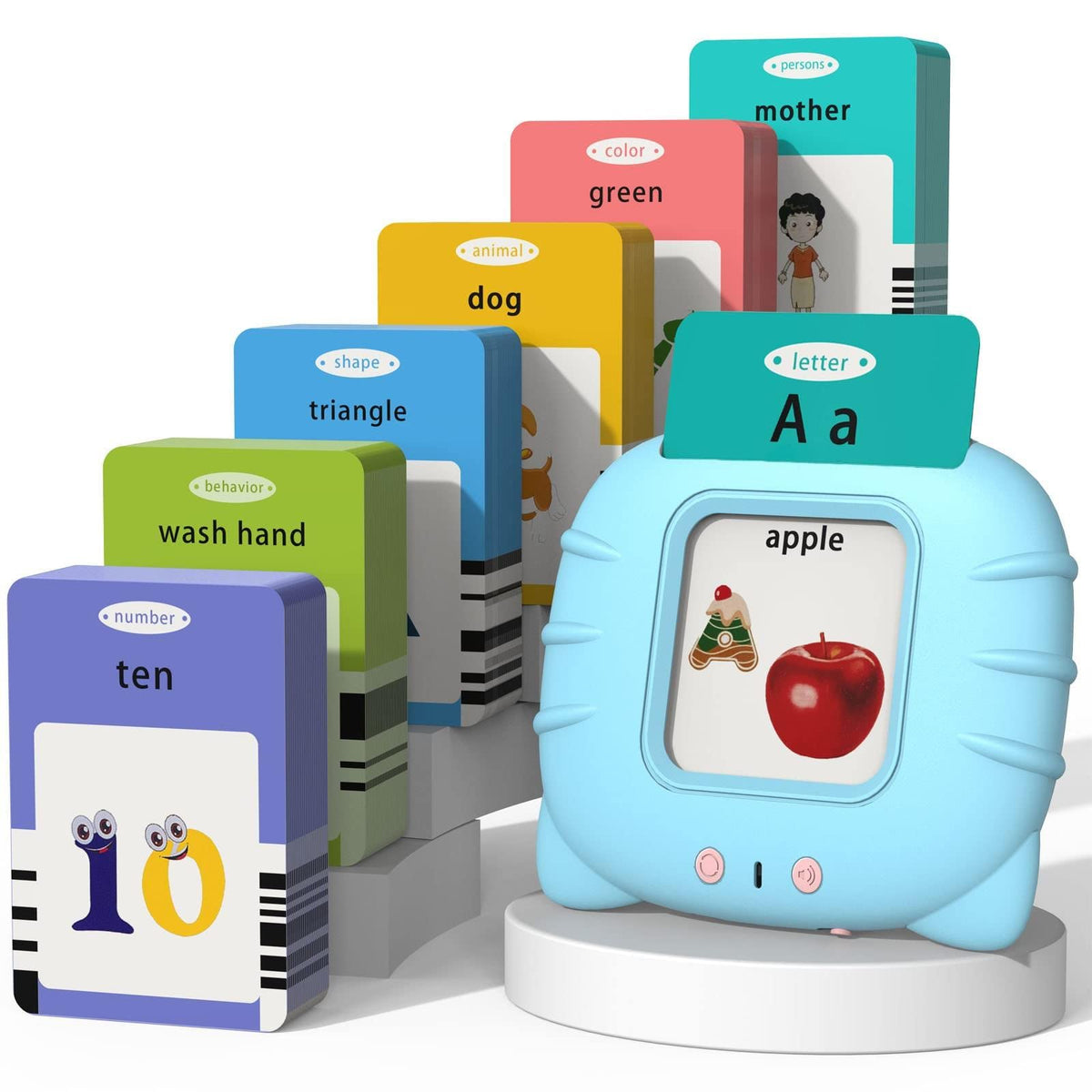 Startcan Talking Flash Cards for Toddlers 1 2 3 4 5, Speech Therapy Toys Autism Toys, ABC 123 Sight