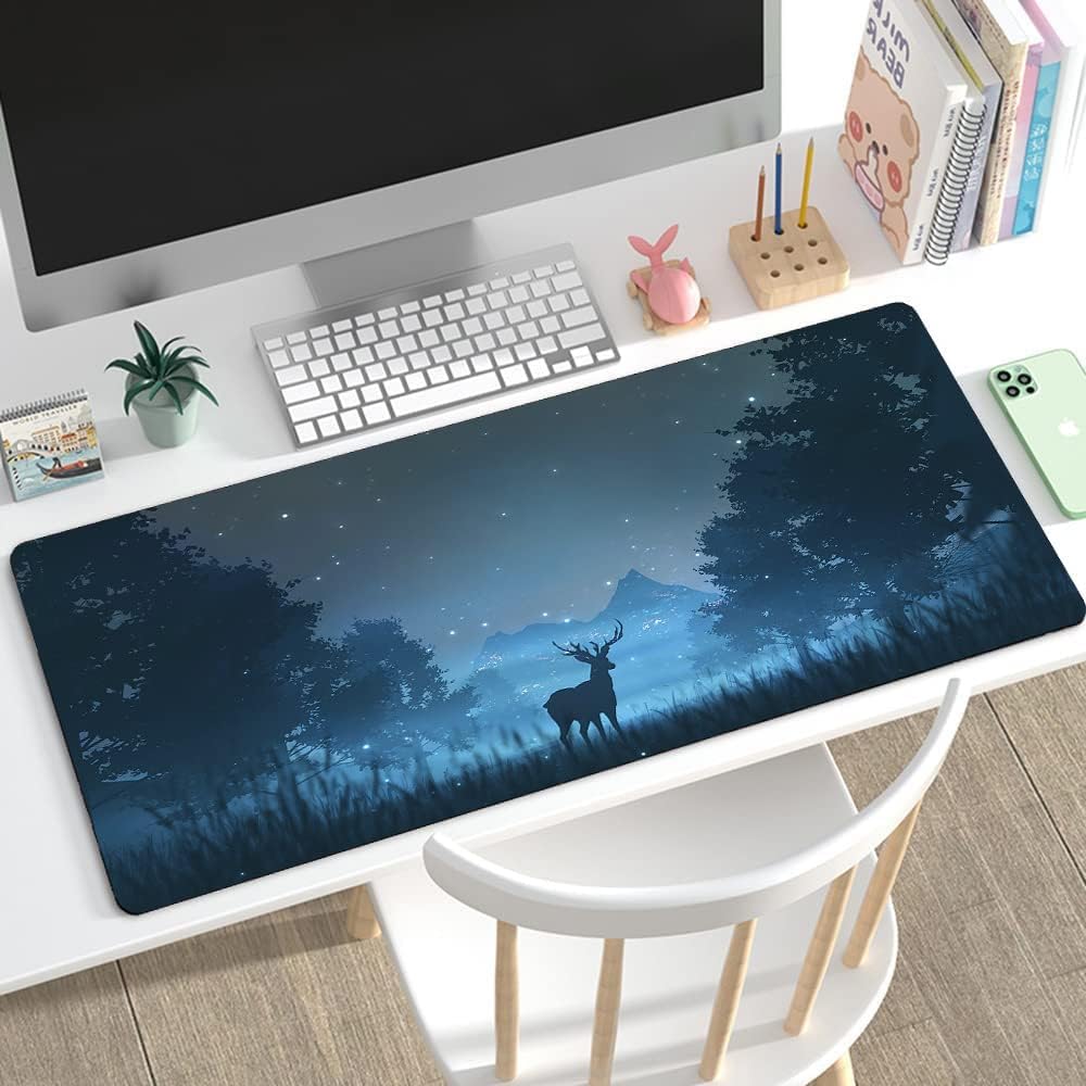 RTGGSEL 31.5x11.8 Inch Non-Slip Long Extended Large Gaming Mouse Pad with Stitched Edges XL Laptops
