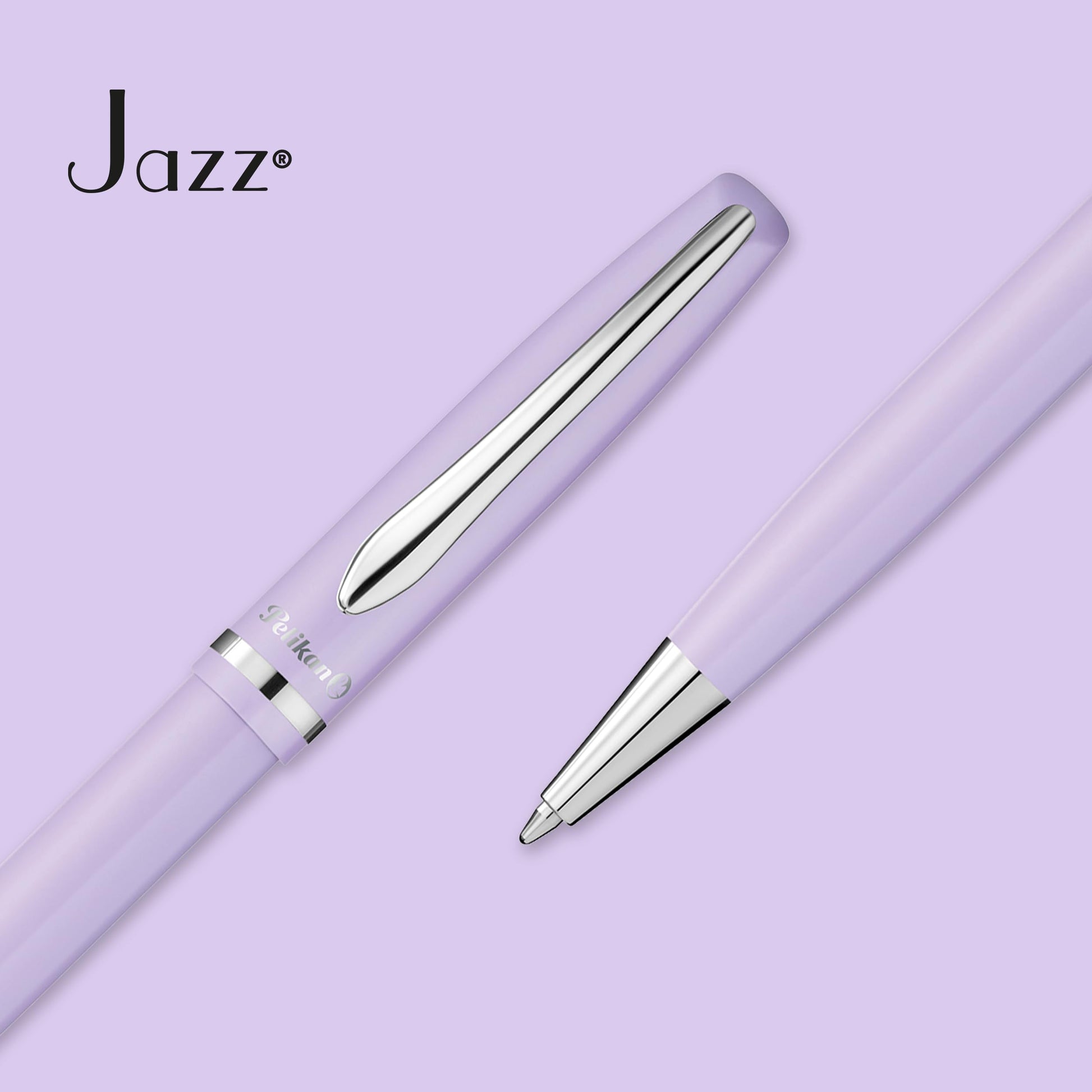 Pelikan Jazz Pastel Ballpoint Pen, Lavender, Boxed, 1 Each (812641)