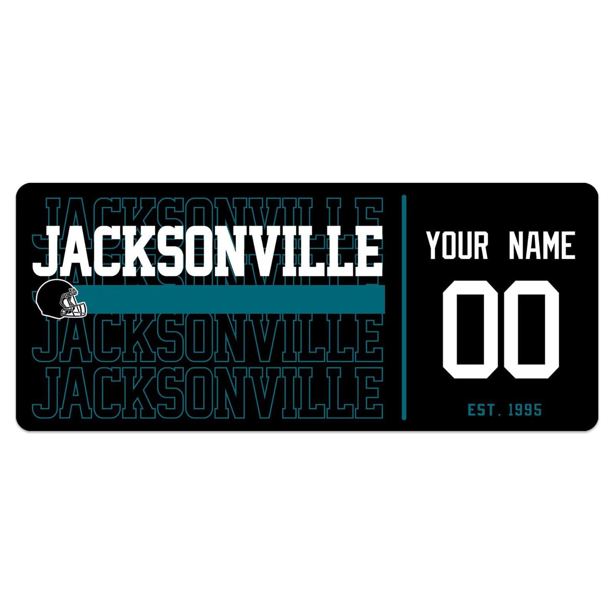 ANTKING Jacksonville Mouse Pad Custom Name and Number Desk Pad for Men Women Youth Gifts