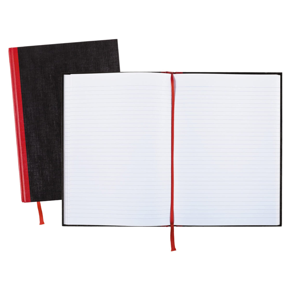 Black n' Red Notebook, Business Journal, 11-3/4" x 8-1/4", 96 Sheets, Ruled, Optik Paper