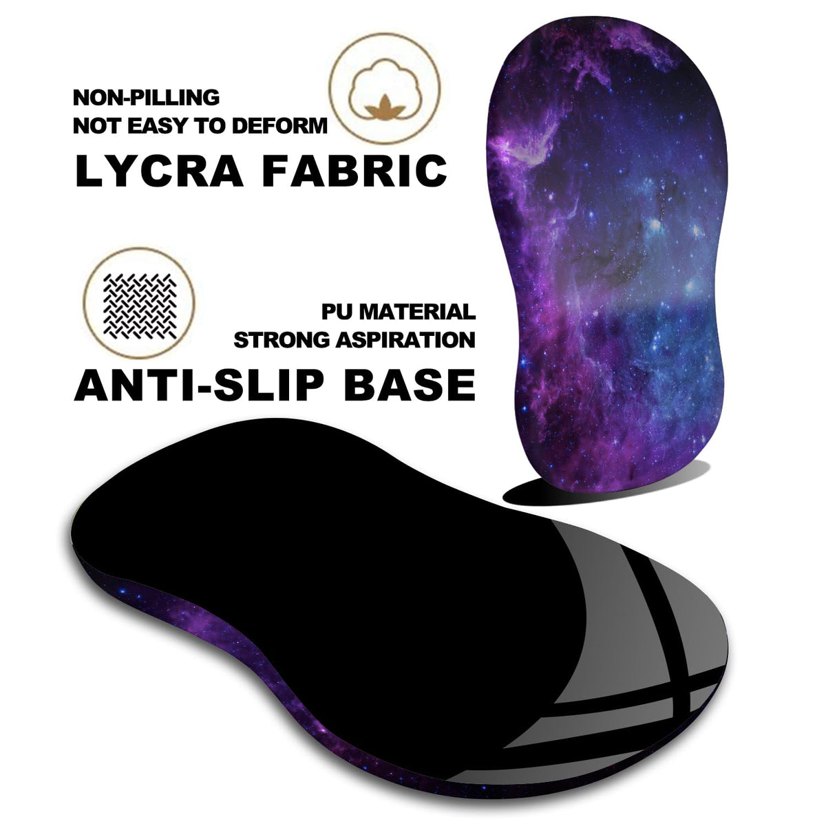 KUOSGM Mouse Pad Wrist Support, Ergonomic Mouse Pad with Massage Dot, Comfortable Computer Mouse